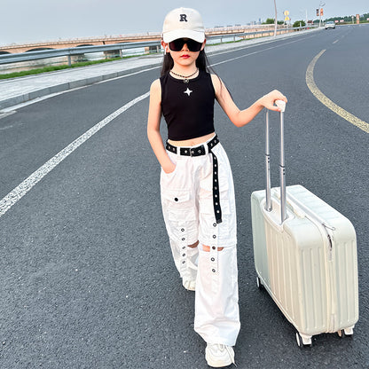 Da Tong's Stylish And Simple Detachable Work Pants