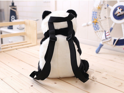 Simulation panda doll backpack