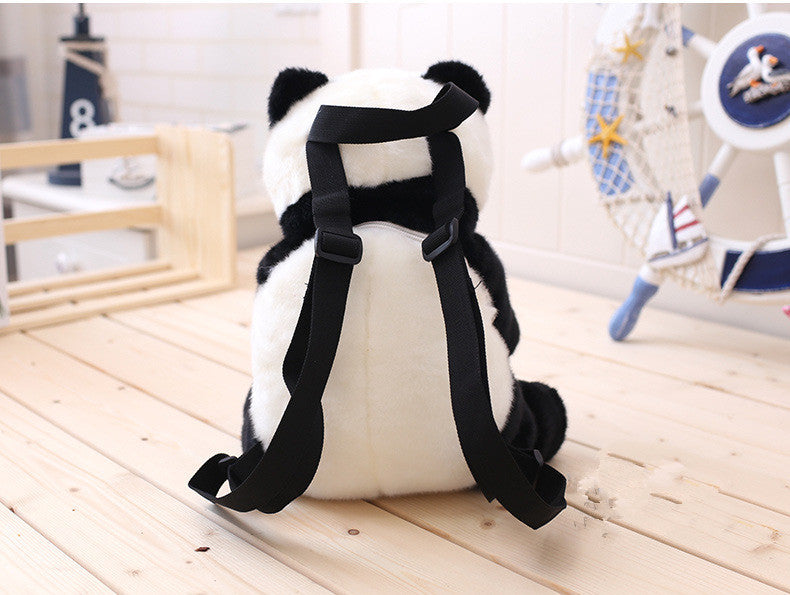 Simulation panda doll backpack