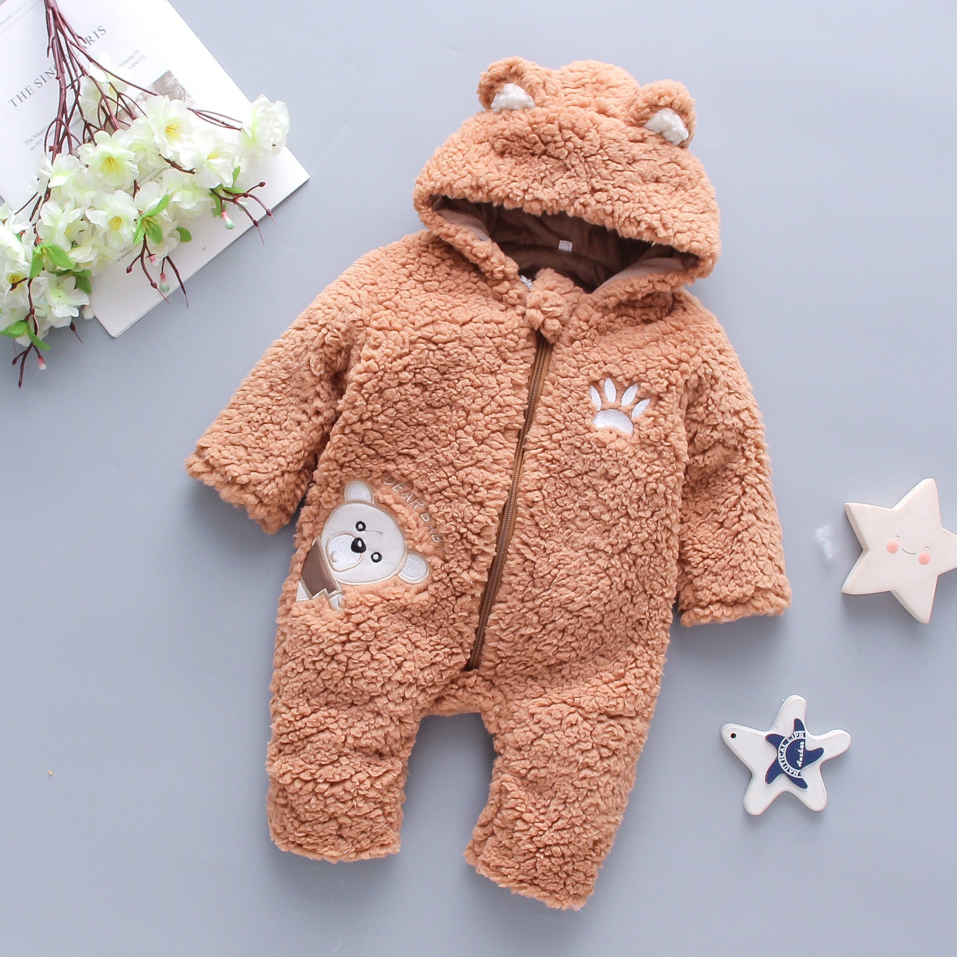 Winter Baby Boy Girl Romper Cotton Clothes (Available)