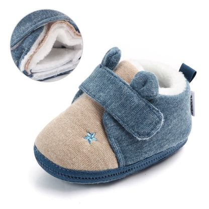 Newborn cotton baby shoes with soft soles