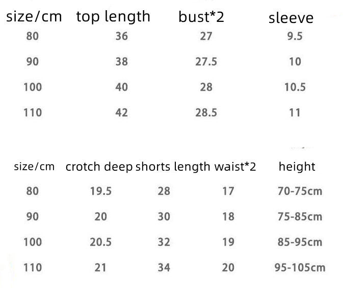 Boys' Summer Fashion Casual Striped Short Sleeve Suit