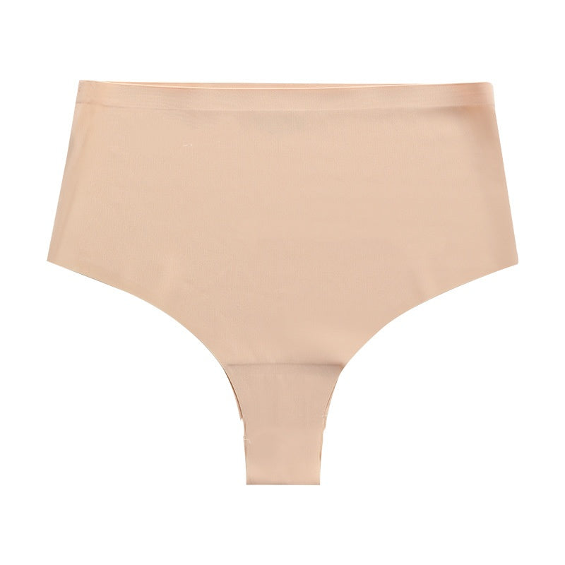 Simple Panties Women's Cotton Crotch Seamless Mid-waist Ice Silk Panties