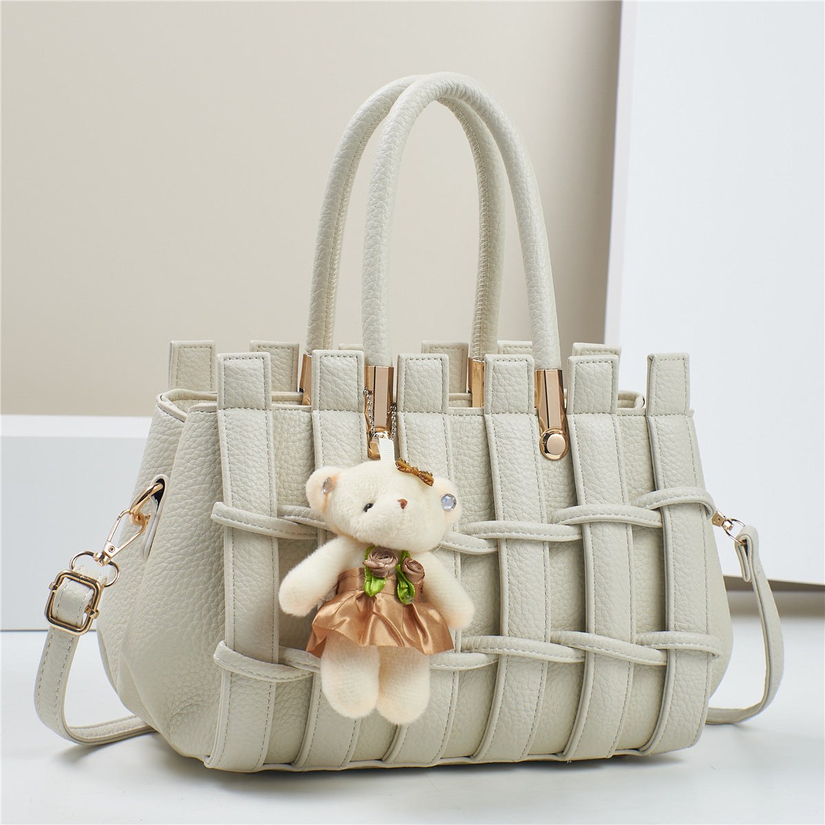 New Anti-scratch Women's Bag Fashion Hand-woven Handbag Shoulder Bag