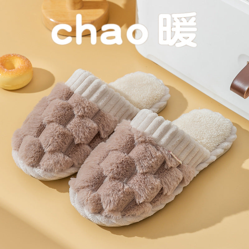 Cotton Slippers Women's Winter Household