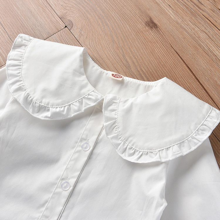 Season Skirt Set Two Pieces Long Sleeve Check Korean Version