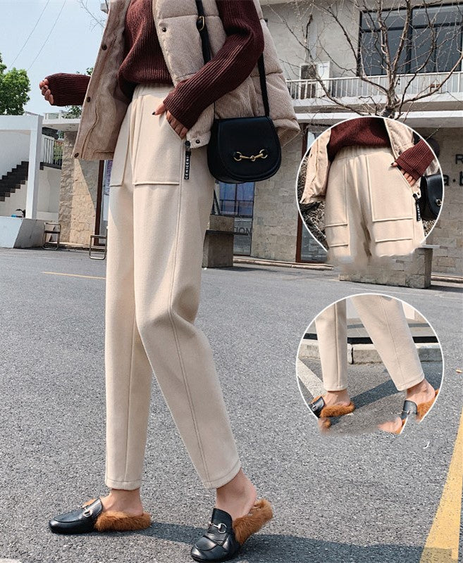 Women's straight thin harem pants