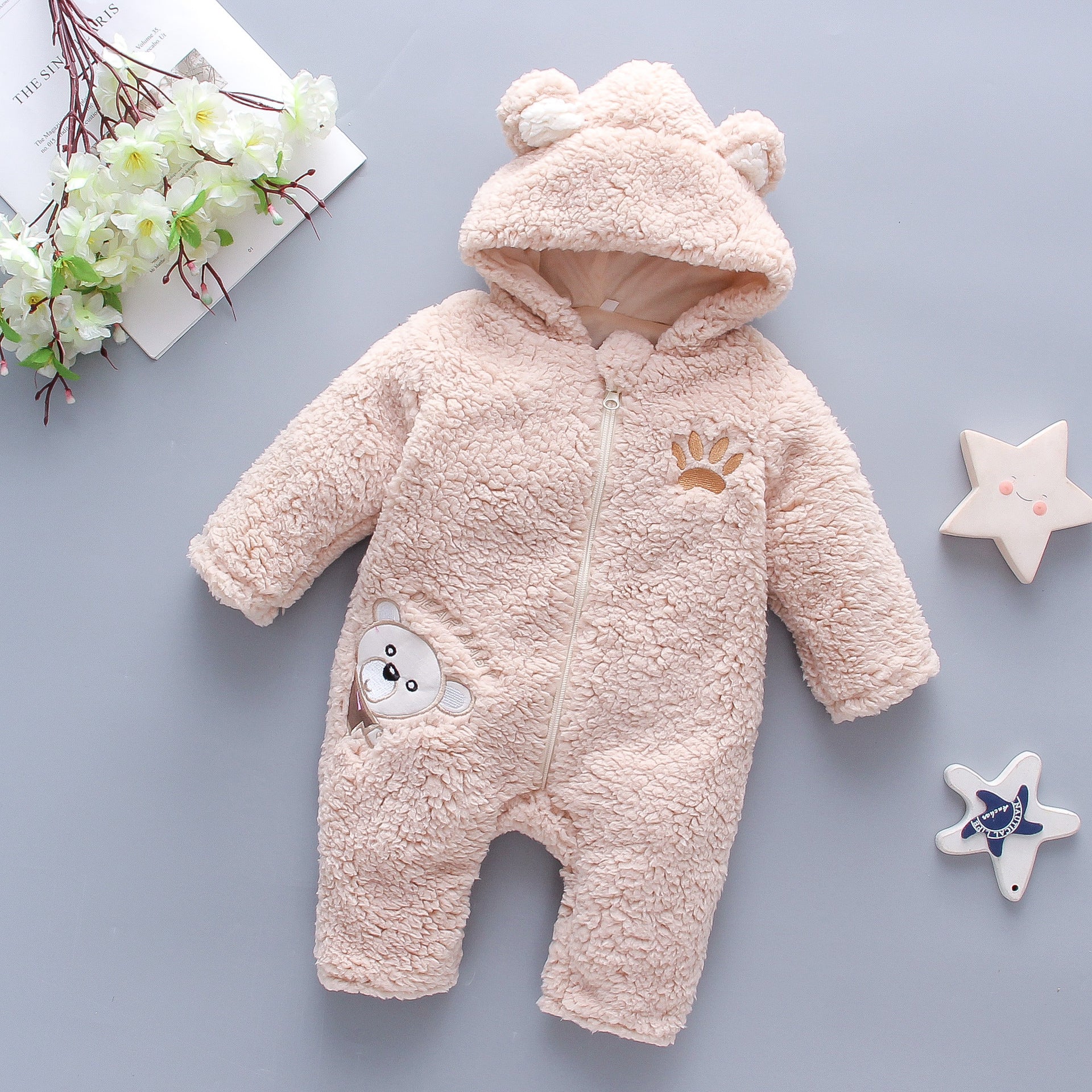 Winter Baby Boy Girl Romper Cotton Clothes (Available)