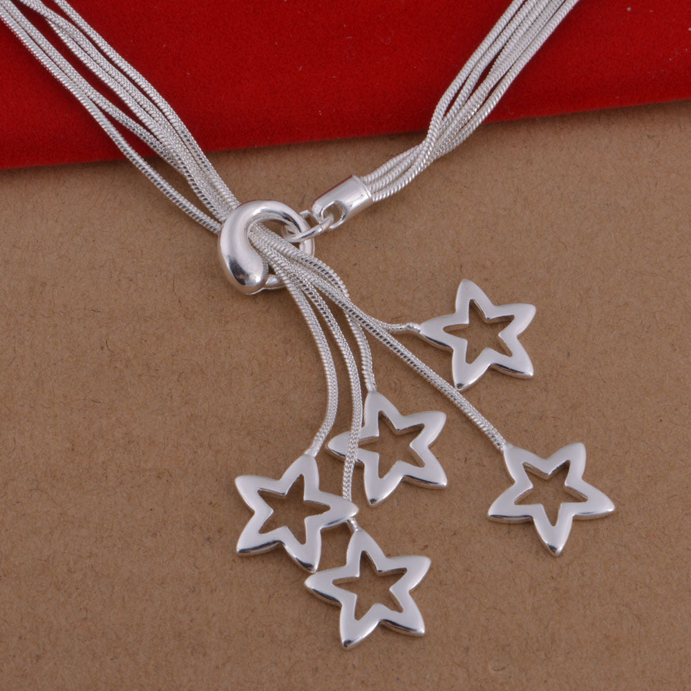 Snake Bone Star Bracelet Necklace Set