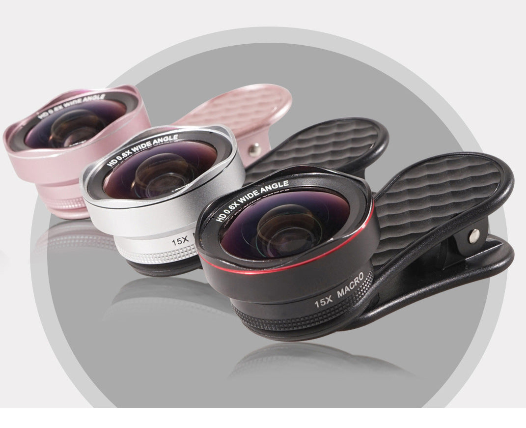 Mobile phone lens wide-angle lens + macro lens external camera lens mobile phone mobile phone