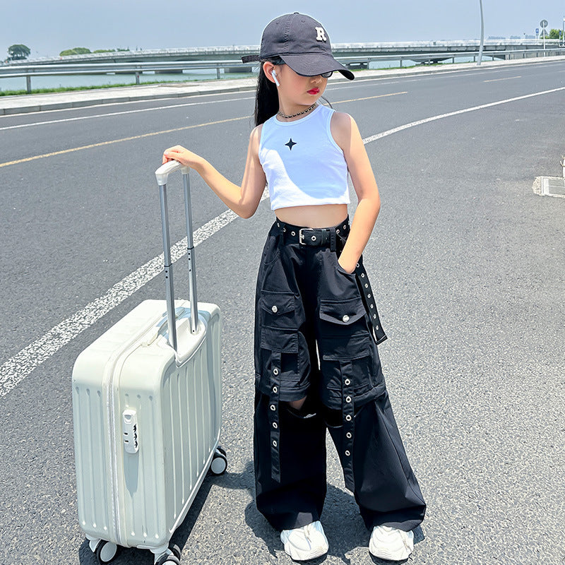 Da Tong's Stylish And Simple Detachable Work Pants