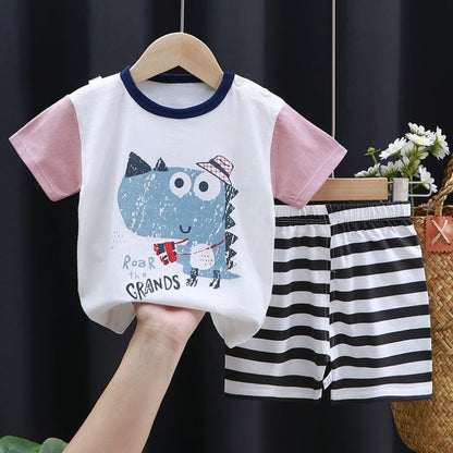 Fashion Cute Cotton Baby Clothes Shorts Suit