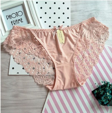Low-waist ice silk panties