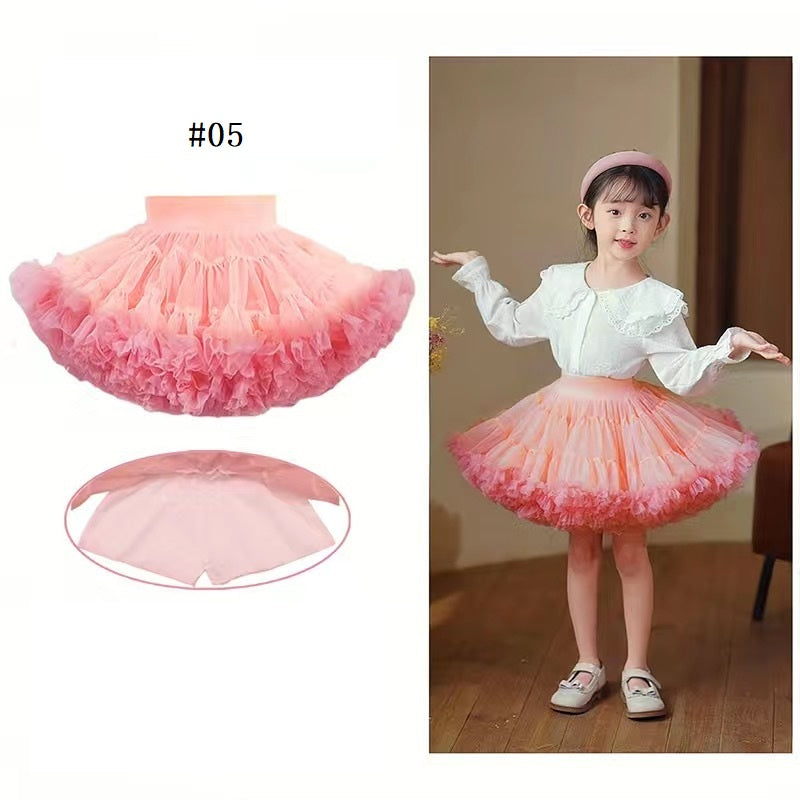 Girls summer hot style skirt children's tutu skirt mesh skirt cake (Pre Order)