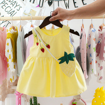 Baby Girl Summer Dress 1-3 Years Old Suspender Baby Skirt Girl Dress