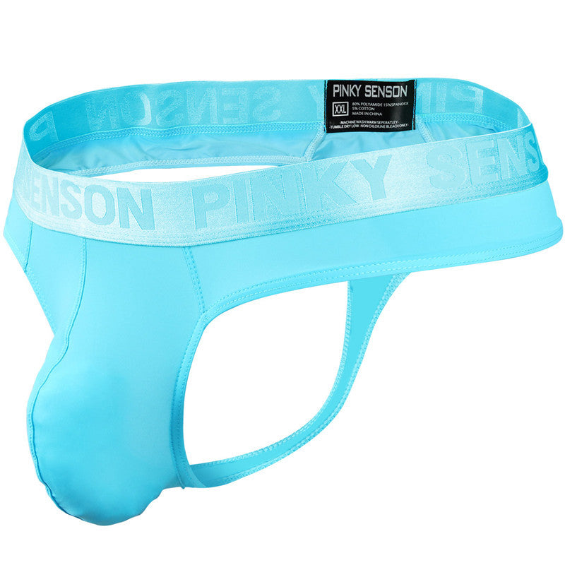Men's Underwear Sexy Panties T-back T-shaped Panties Nylon Ice Silk