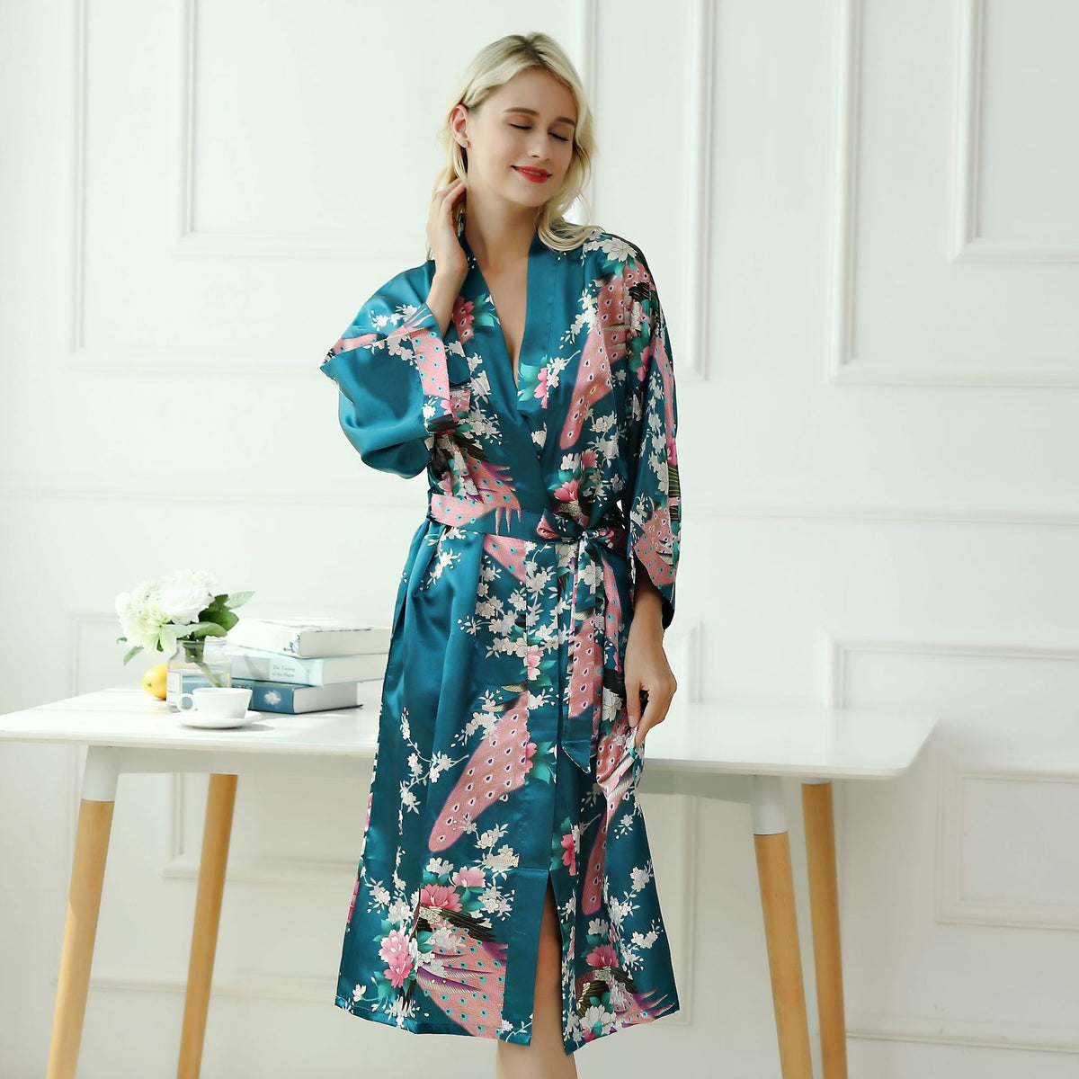 Peacock pattern pajamas