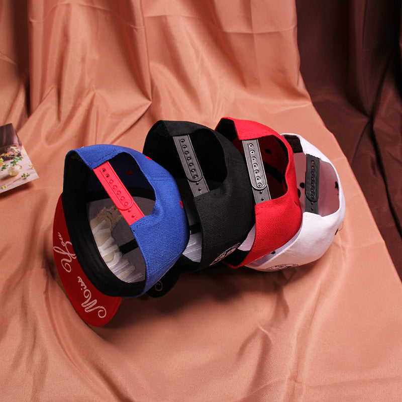 Children's Baseball Cap Tide Hiphop Flat Brim Peaked Cap (Available)