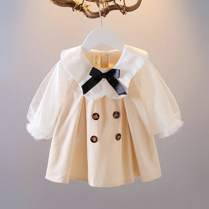 Girls' Dress Spring And Autumn Western Style Baby Baby Children's Skirt