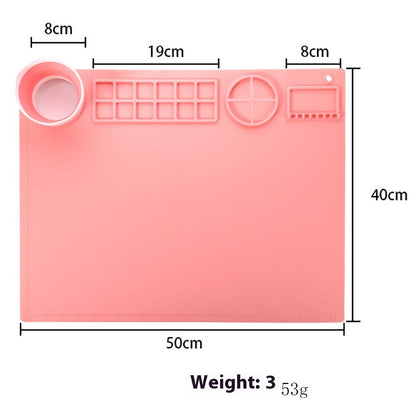 Silicone Double Bowl Painting Graffiti Oil Painting Mat