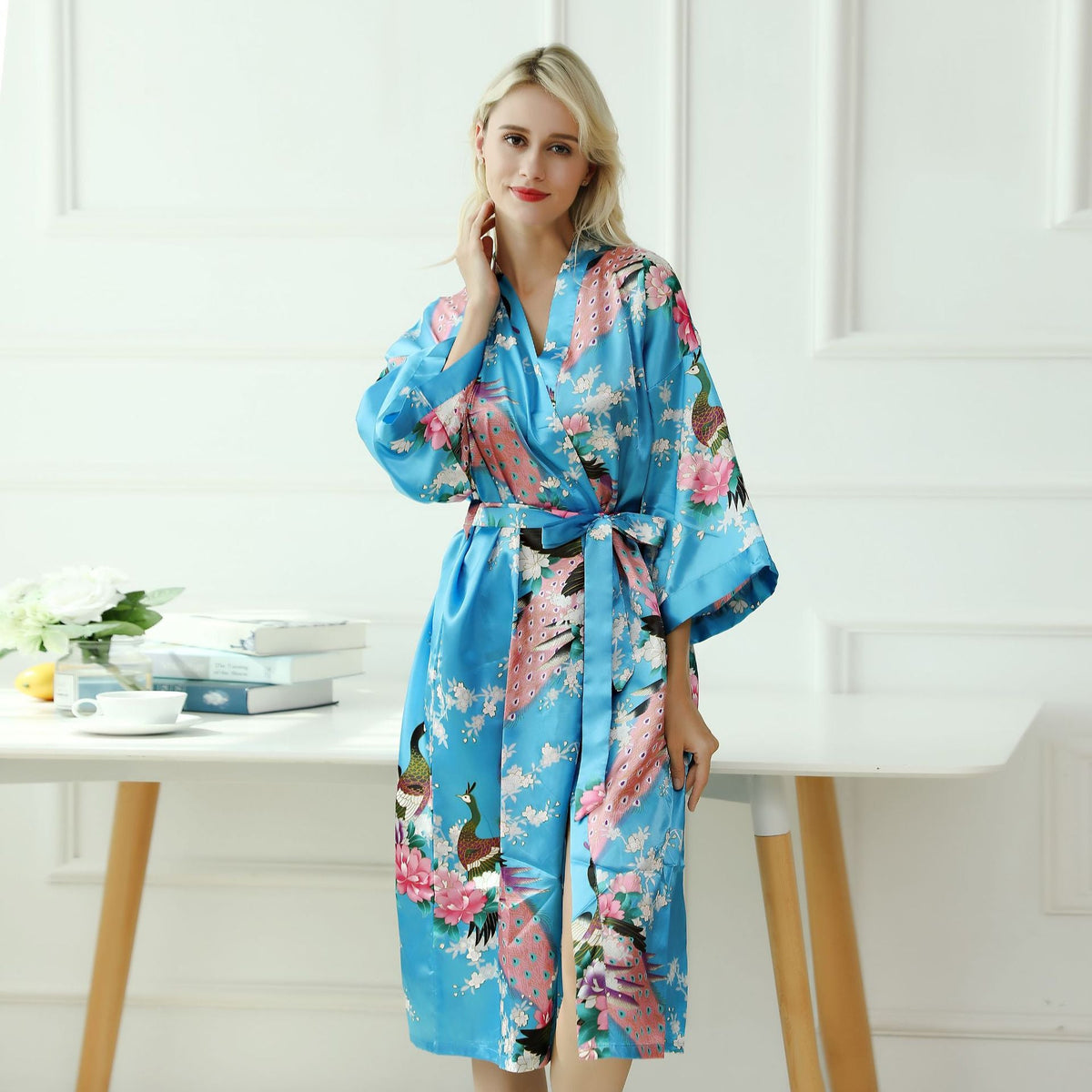 Peacock pattern pajamas