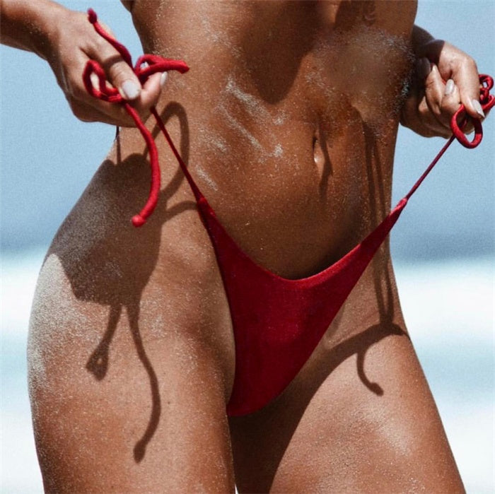 Lace-up Panties Swimming Trunks