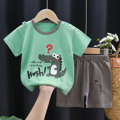 Fashion Cute Cotton Baby Clothes Shorts Suit