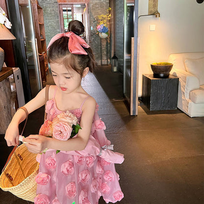 Children's Fashion Sweet Suspender Dress