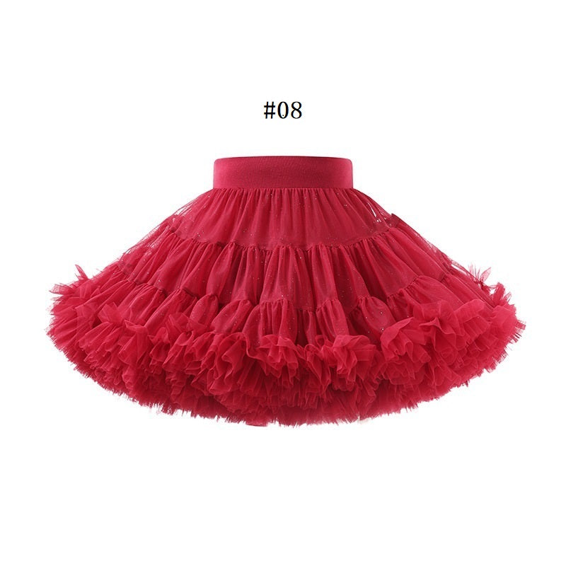 Girls summer hot style skirt children's tutu skirt mesh skirt cake (Pre Order)