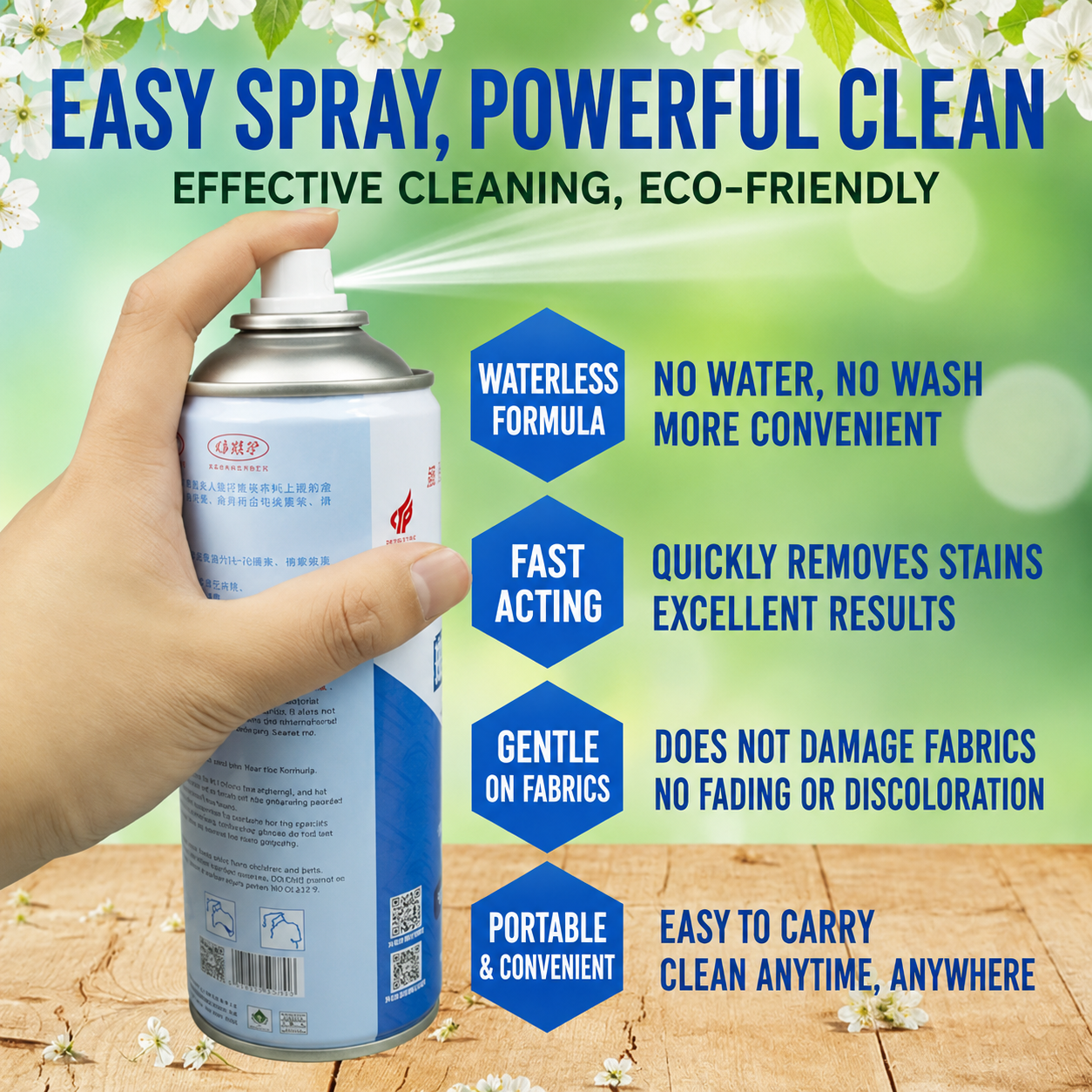 Great Clean King Stain Remover, Garment Factory Oil Stain Remover, One-Spray Cleaner, New Product for Accessories and Sewing Machines