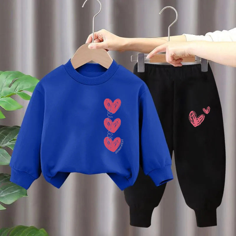 Children's Suit Girls' Sweater Two-piece Set (Available)