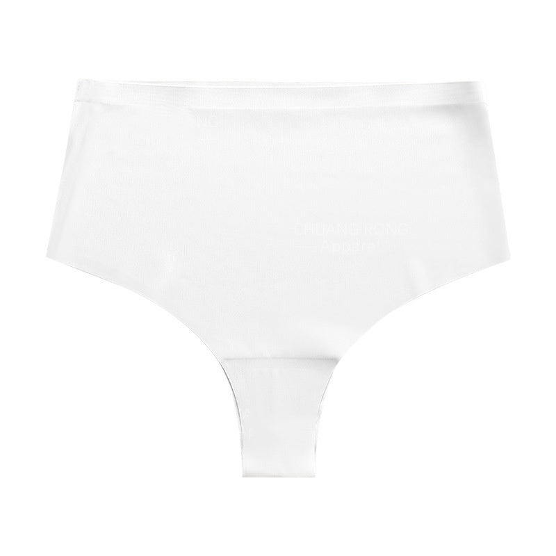 Simple Panties Women's Cotton Crotch Seamless Mid-waist Ice Silk Panties