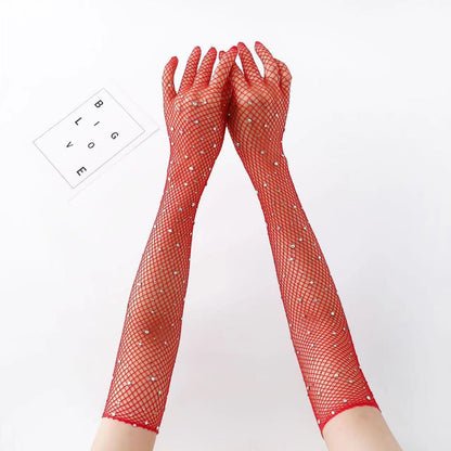 Stockings Mesh Long Gloves Wedding Accessories (Available)