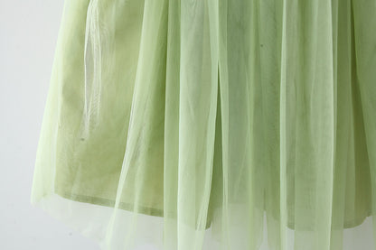 Flounced Sleeve Baby Girl Pettiskirt Princess Dress