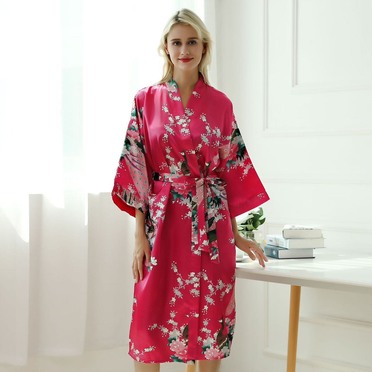 Peacock pattern pajamas