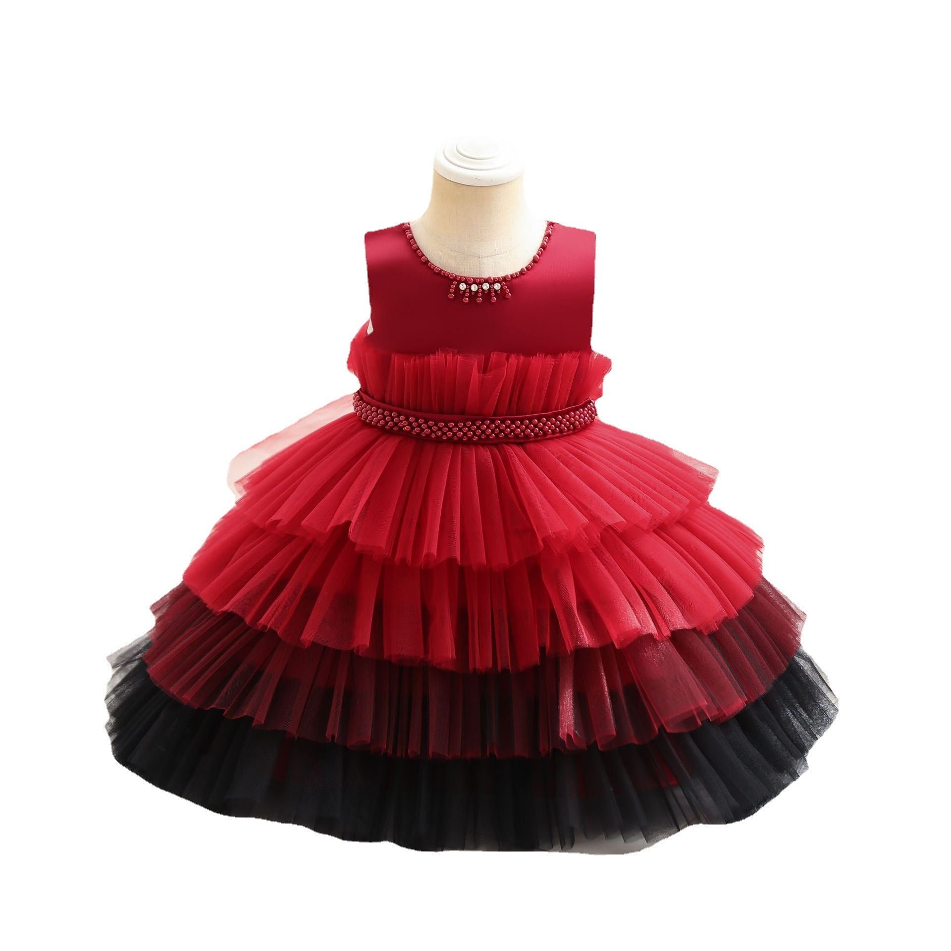 Gradient Cake Dress Children's Dress Princess Dress