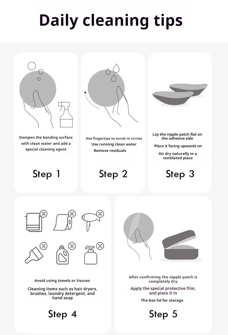 Women Breathable Silicone Nipple Cover Hollow Out Breast Petal Strapless Bras Summer Invisible Intimates Boob Pads With Box