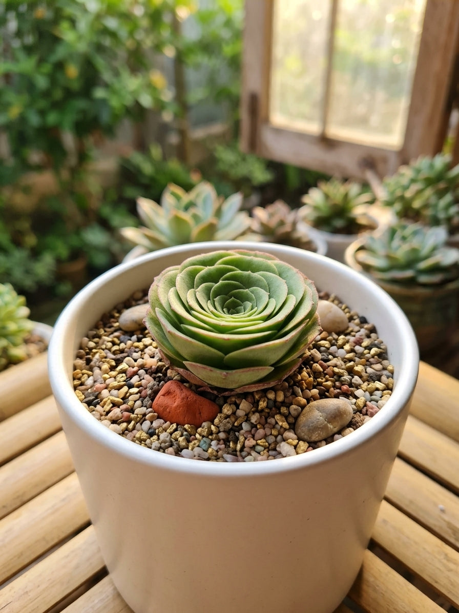 Green Rose Succulent-গ্রিন রোজ সাকুলেন্ট
