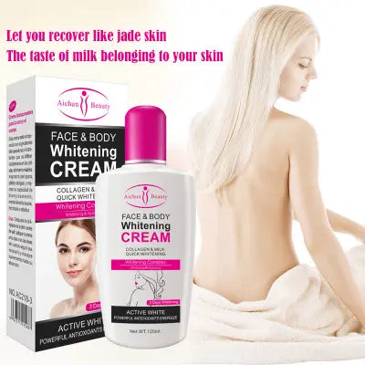 Milk face and body whitening cream