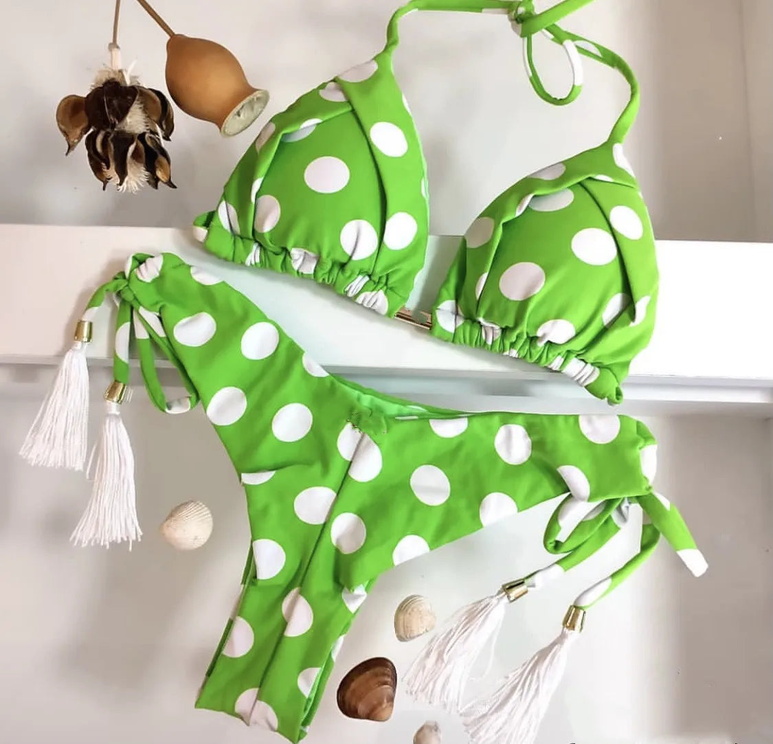 2022 Bikini Set Women Swimwear Push Up Swimsuit Bottom Print Brazilian Biquini Bathing Suit Swim Wear Beach