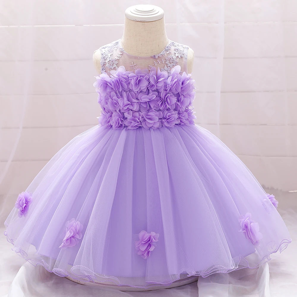 Toddler Girl Party Dresses Baby Dress For Girls  Birthday Princess Dress Christening Gown Infant Baptism Vestidos Clothes