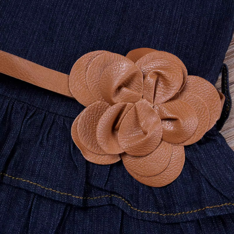 SUMMER KOREA FASHION KIDS GIRLS HOT SALE JEANS LAYERED DRESSES