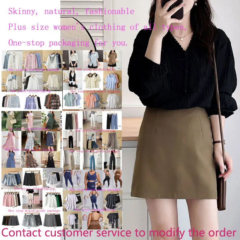 Fashionable & Versatile Plus Size Women's Wide Leg Pants Office Commuting Style High Waist Elastic Pants & Trousers