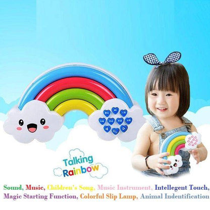 Touch Talking Rainbow toy for kids and toddlers