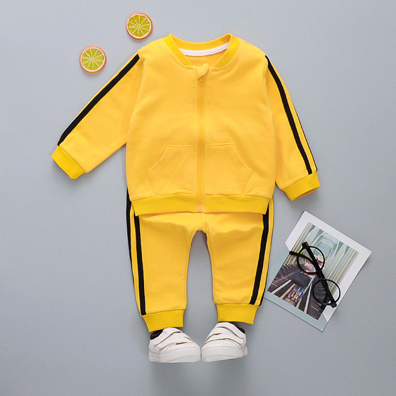 Foreign trade baby girl cartoon spring and autumn suit 1-5 years old baby foreign style small and medium-sized girls spring and autumn clothing factory direct sales
