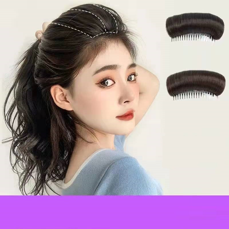 Wig piece for women, fluffy hair root, simulated hair pad, invisible hair top heightening and curling tool, hair pad artifact