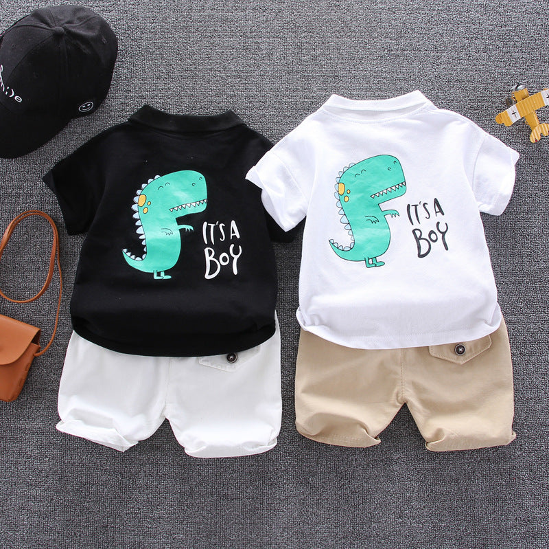 Summer Fashion Baby Boy Clothes Sets T-shirt  Toddler Casual Clothing Suits Children Kids Boys Outfits Suit