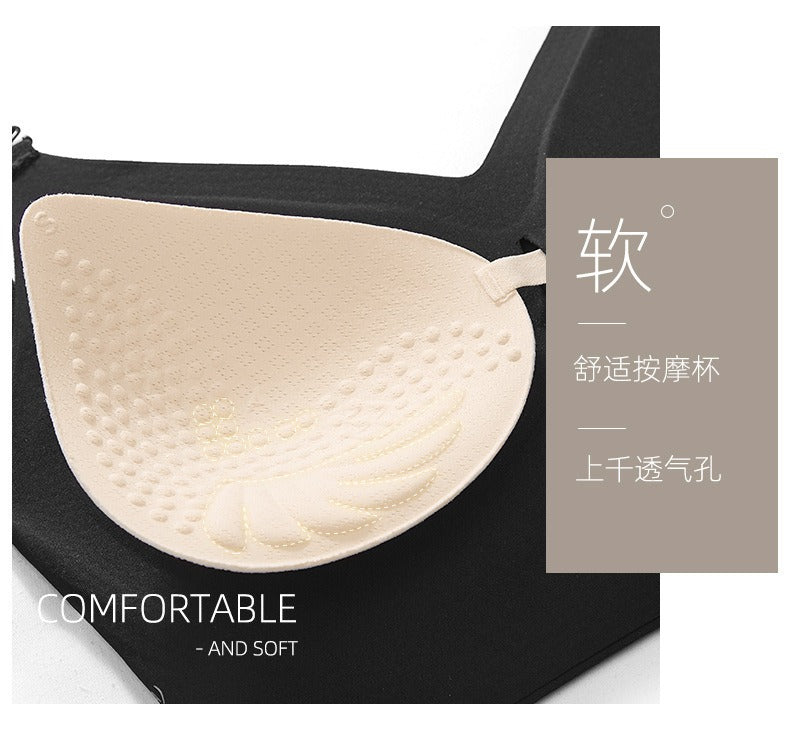 U-shaped beautiful back underwear for women with small chest gathered