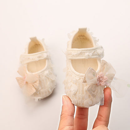 Baby Princess Shoes Non-slip Soft Bottom - White