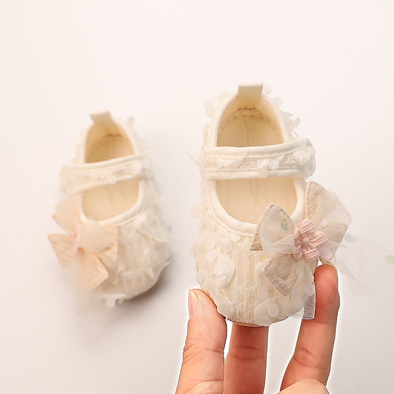 Baby Princess Shoes Non-slip Soft Bottom - White